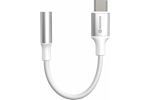 Swissten Textile USB-C / 3.5mm AUX 0,15 M White