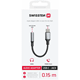 Swissten Textile USB-C / 3.5mm AUX 0,15 M Black