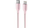Swissten Textile II USB/Lightning 1.5m Pink