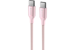 Swissten Textile II USB-C / USB-C 1.5m Pink