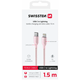 Swissten Textile II USB-C / Lightning 1.5m Pink