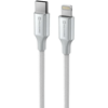 Swissten Textile II USB-C / Lightning 1.5m White