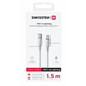 Swissten Textile II USB-C / Lightning 1.5m White