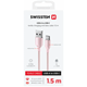 Swissten Textile II USB / USB-C 1.5m Pink 