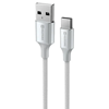 Swissten Textile II USB / USB-C 1.5m White