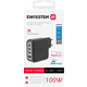 Swissten 100W GaN 3x USB-C + USB-A Travel Charger
