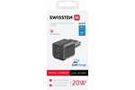 Swissten 2xUSB-C 20W Travel Charger