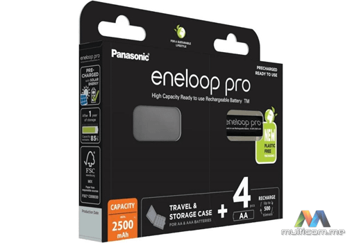 Panasonic ENELOOP PRO AA 2500mAh 4pcs Baterija