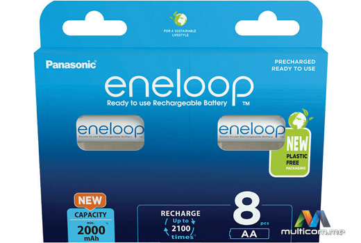 Panasonic ENELOOP AA 2000 mAh 8pcs Baterija