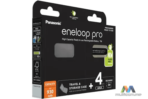 Panasonic ENELOOP PRO AAA 930mAh 4pcs Baterija
