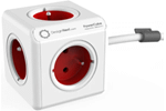 Allocacoc PowerCube Extended 1,5 m - red