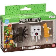 Minecraft 3D ERASERS - 3 PACK VER.A