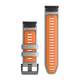 Garmin QuickFit 26 Fog Grey/Ember Orange Silicone