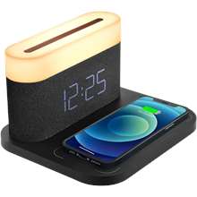 Moye Aurora Lamp with Clock and Wi-Fi Charger