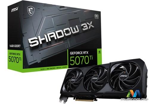 MSI GEFORCE RTX 5070 TI 16G SHADOW 3X OC Graficka kartica