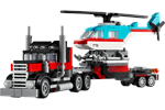 LEGO Flatbed Truck with Helicopter
