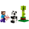 LEGO Steve and Baby Panda and Kikis Coconut Attack