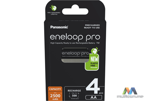 Panasonic ENELOOP PRO AA 2500mAh (4 komada) Baterija
