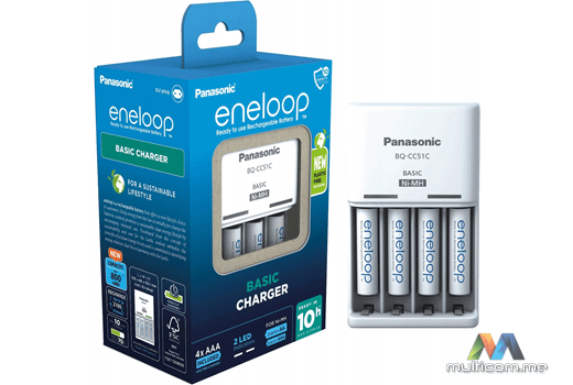 Panasonic BASIC + 4x AAA ENELOOP Baterija