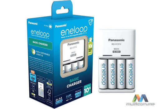 Panasonic BASIC + 4x AA ENELOOP Baterija