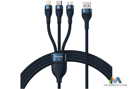 Baseus Flash 3-in-1 100W 1.2m Blue