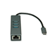 SECOMP Roline USB Type C to Gigabit Ethernet Converter + Hub 3x