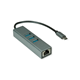 SECOMP Roline USB Type C to Gigabit Ethernet Converter + Hub 3x