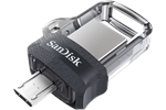 SANDISK Ultra Dual Drive m3.0 128GB (Black-Gray) USB memorija