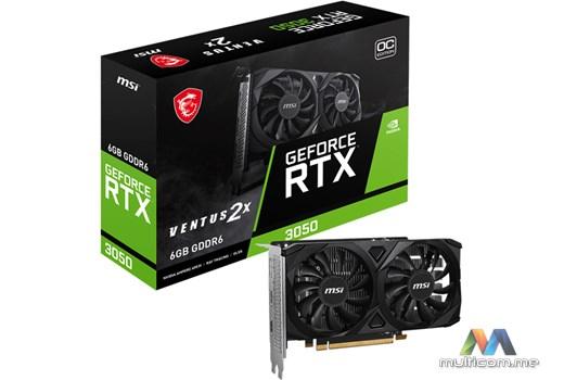 MSI VENTUS GeForce RTX 3050 2X E 6G OC Graficka kartica