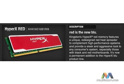 Kingston KHX16C10B1R/8 memorija