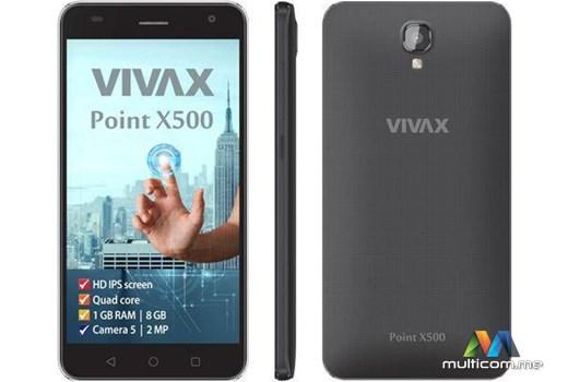 Vivax Point X500 black SmartPhone telefon