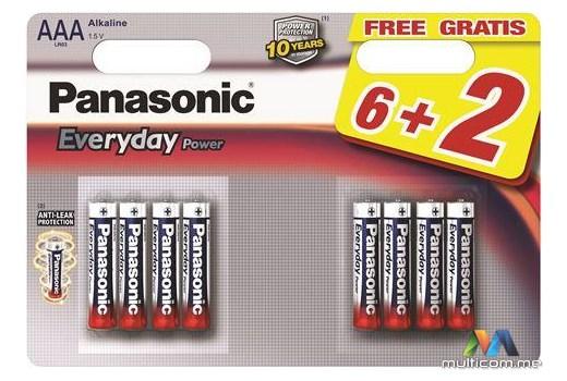 Panasonic LR03EPS/8BW 6+2F Baterija