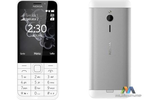 Nokia 230 dual sim white-silver Mobilni telefon