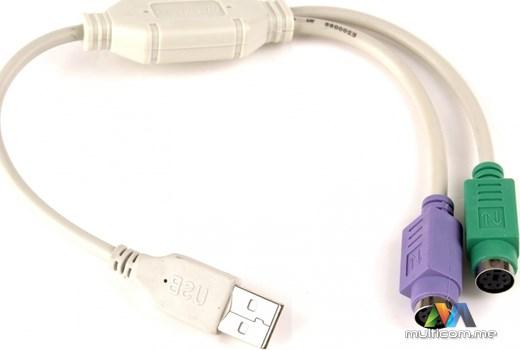 FAST ASIA USB A (M) - 2xPS/2 (F) bijeli