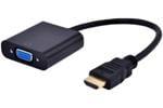 FAST ASIA HDMI (M) - VGA D-sub (F) crni