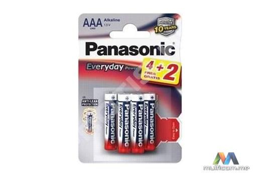 Panasonic LR03EPS/6BP 4+2F Baterija