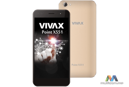 Vivax Point X551 gold SmartPhone telefon