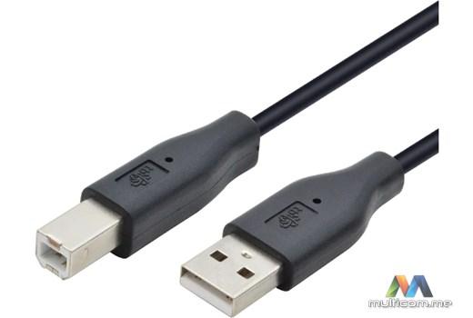 E-GREEN USB A - USB B M/M 3m