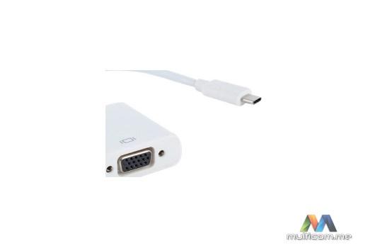 E-GREEN USB 3.1 tip C M - VGA F