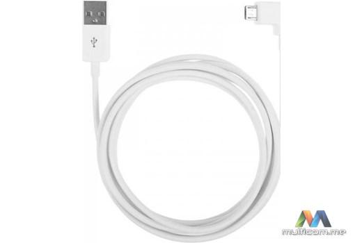 PowerLogic 90° MicroUSB - USB (1m) Bijeli