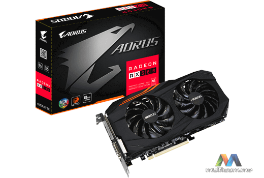 Gigabyte GV-RX580AORUS-8GD 1.1 Graficka kartica
