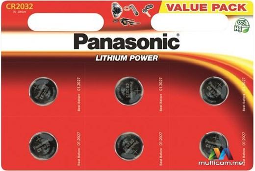 Panasonic CR-2032EL/6BP Lithium Baterija