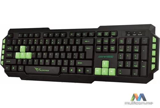 PowerLogic XPLORER M550 Crno/Zelena Gaming tastatura