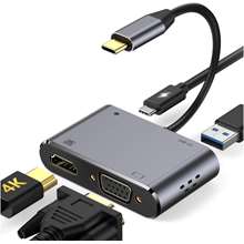 E-GREEN HDMI+VGA+ 3.0 USB + tip C