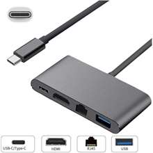 E-GREEN USB Tipc C - HDMI - RJ45