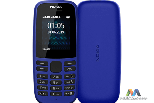 Nokia 105 Blue 2019 Dual Sim Mobilni telefon
