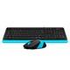 A4Tech F1010 FSTYLER (plava) Tastatura i Mis