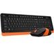A4Tech  FG1010 FSTYLER (orange) Tastatura i Mis