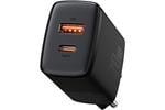 Baseus Quick Charger U+C 20W EU (Black)