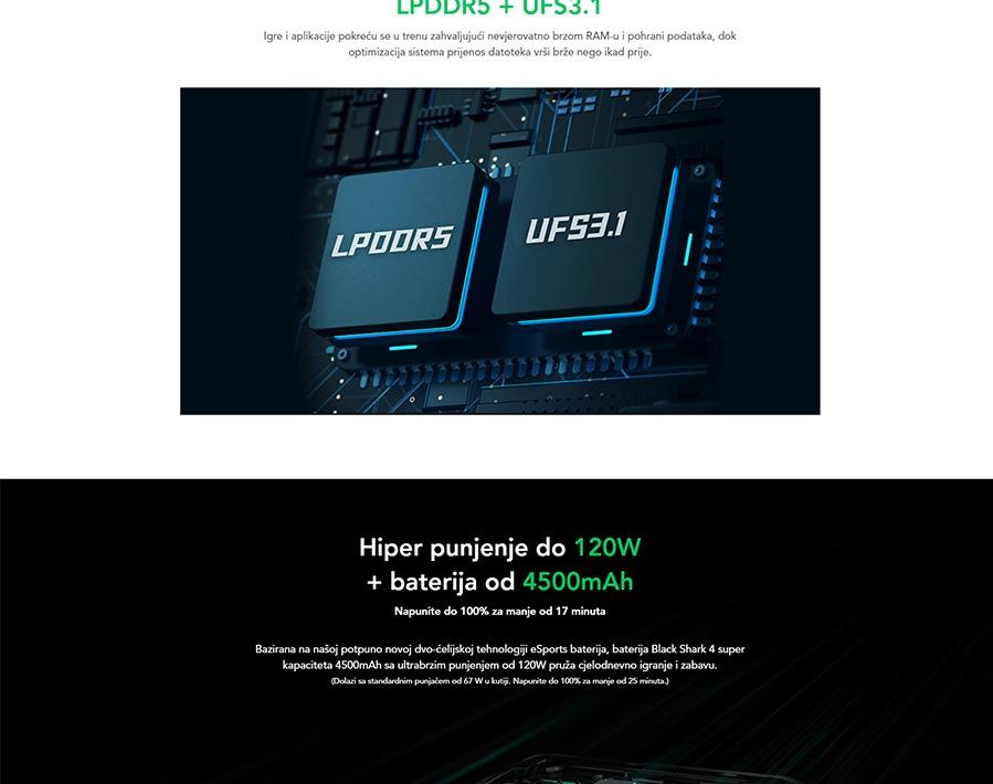 Xiaomi Black Shark 4 Mirror Black 8GB 128GB